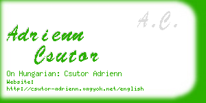 adrienn csutor business card